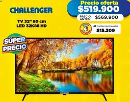 Alkomprar Challenger tv 32" oferta