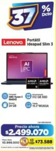 Alkomprar Lenovo portátil ideapad slim 3 oferta
