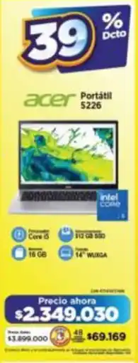 Alkomprar Acer portátil 5226 oferta