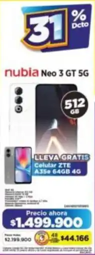 Alkomprar Nubia neo 3 GT 5G oferta
