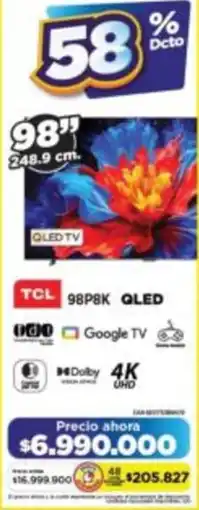 Alkomprar Tcl smart tv 98" oferta