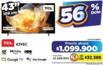 Tcl smart tv 43"