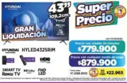 Alkomprar Hyundai smart tv 43" oferta