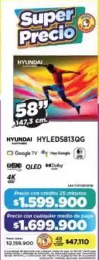 Alkomprar Hyundai smart tv 58" oferta