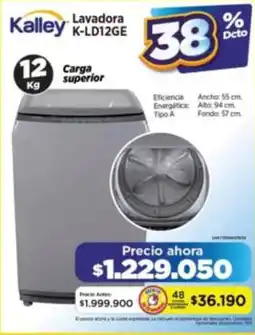 Alkomprar Kalley lavadora K-LD12GE oferta