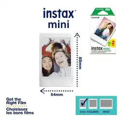 Falabella Instax Mini Instant Film Twin Pack (Blanco), 20 fotos oferta