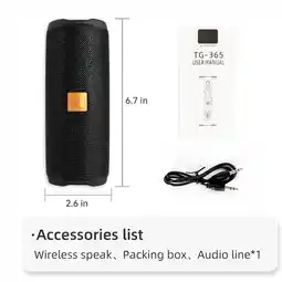 Falabella Parlante Con Bluetooth T&G 365 Recargable Portátil Rojo oferta