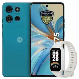 Falabella Celular Moto G75 5G 256GB /8GB Azul + Band 9 Active Wht oferta