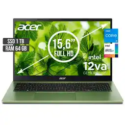 Falabella PORTATIL ASPIRE INTEL CORE I5-1235U SSD 1TB RAM 64GB LED 15,6 FHD oferta