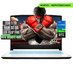 Falabella Portátil Intel Core I7 RTX 3050Ti 32GB RAM 1TB SSD 144Hz oferta