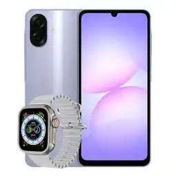 Falabella Celular Galaxy A07 4Gb Ram 128GB Morado + Smartwatch Mobula H8 Ultra oferta