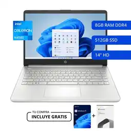 Falabella PORTATIL INTEL CELERON N4500 8+512GB SSD - WIN 11 OFFI 2021 oferta