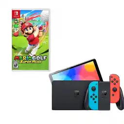 Falabella Switch Oled Neon Con Juego Mario Golf oferta