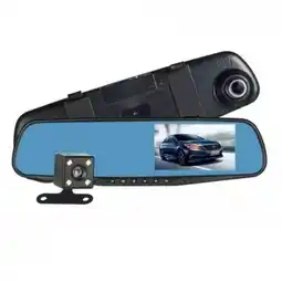 Falabella Cámara Dual Carro Espejo Retrovisor Dvr Reversa Sensor 43pl oferta