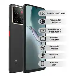 Falabella Celular A56 128 + 4GB Negro oferta