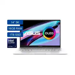 Falabella Portátil Zenbook UX3405MA-PZ420W Intel Ultra I7-155h Ram 16gb Ssd 1tb OLED oferta