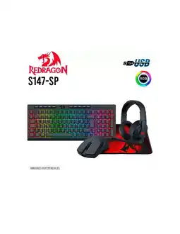 Falabella Combo Gamer 4en1 S147 RGB Teclado Shiva + Mouse K1ng + Diadema Cronus + Pad Mouse Pisces oferta