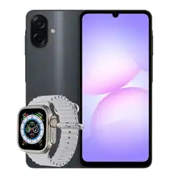 Falabella Celular Galaxy A07 4Gb Ram 128GB Negro + Smartwatch Mobula H8 Ultra oferta