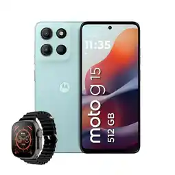 Falabella Celular G15 512GB 4+4GB Ram Azul Celeste + Smartwatch oferta