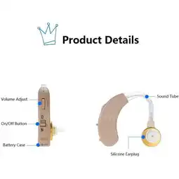 Falabella 2 mini audífonos amplificador sonido auditiva sordera +envio oferta