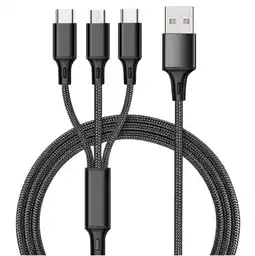 Falabella Cable Universal Usb Reforzado 3 En 1 Para Android - ios oferta