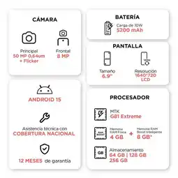 Falabella Celular G06 4Gb RAM 128Gb Verde oferta