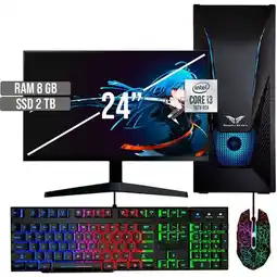Falabella PC EQUIPO GAMER INTEL CORE I3-10105 SSD 2TB RAM 8GB LED 24 FHD oferta