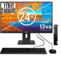 Falabella COMPUTADOR TINY INTEL CORE I5-13420H SSD 1TB RAM 24GB 24 FHD E24-40 oferta