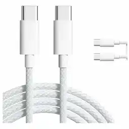 Falabella Cable Essager USB - C a USB - C 60w Trenzado 1m Blanco oferta