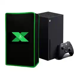 Falabella Funda Premium Xbox Series X Material Resistente Negro Verde oferta