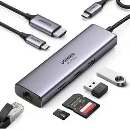 Falabella Adaptador Hub Multipuerto 7 En 1 (100W) USB-C Lector Tarjetas SD HDMI oferta