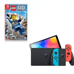 Falabella Switch Oled Neon Con Juego Lego City oferta