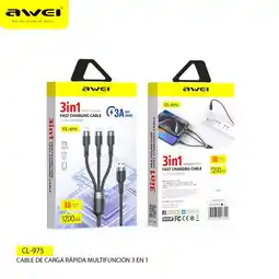 Falabella Cable de carga multifuncion CL-975 oferta