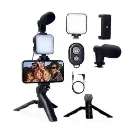 Falabella Kit de Video Streaming con Micrófono Luz LED y Trípode Estabilizador oferta