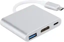 Falabella Convertidor Tipo C A Hdmi Y Usb 3.0 Para Celular, Tablet y PC Portatiles oferta