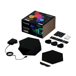 Falabella Kit x 9 luces hexagonales inteligentes Negro oferta