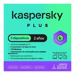 Falabella Antivirus Plus 5 Dispositivos - 2 Años oferta