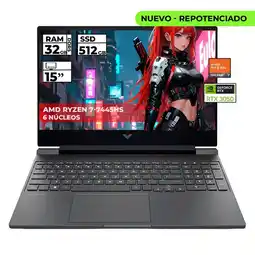 Falabella PORTATIL GAMER VICTUS RYZEN 7-7445HS RTX 3050 32GB 512GB SSD FHD 15.6'' oferta