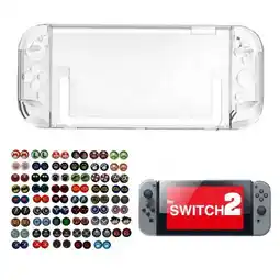 Falabella Acrilico Protector + Vidrio + 2 Grips Compatible Switch 2 oferta