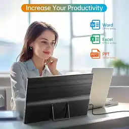 Falabella MONITOR PORTATIL USB -C HDMI 16 PULGADAS , ULTRA DELGADO Xbox, Laptop, PC, Mac Phone, PS, Swich IPS oferta