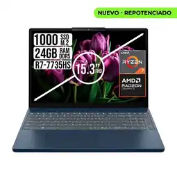 Falabella PORTATIL IdeaPad Slim 3 AMD Ryzen 7 7735HS 24GB RAM 1TB SSD 15.3” WUXGA AZUL oferta