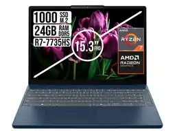 Falabella PORTATIL IdeaPad Slim 3 AMD Ryzen 7 7735HS 24GB RAM 1TB SSD 15.3” WUXGA AZUL oferta