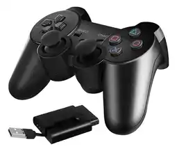 Falabella Control Inalambrico Para Computador Compatible Con Ps2 Y Ps3 Negro oferta