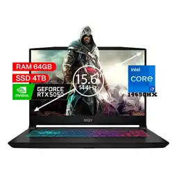 Falabella Portátil Gamer Katana Intel Core I7 14650hx 64/ 4 TB Rtx 5050 8gb Negro 15,6 Fhd oferta