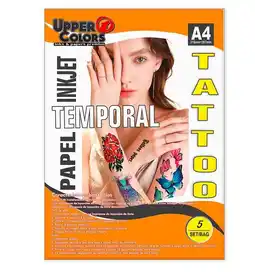Falabella Papel Tatuaje Imprimible Temporal Agua x 5 Hojas oferta