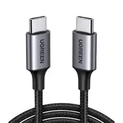 Falabella Cable de Datos y Carga Rápida 60W Trenzado, USB-C a USB-C 480 Mbps 3A Negro 2M oferta
