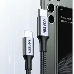 Falabella Cable de Datos y Carga Rápida 60W Trenzado, USB-C a USB-C 480 Mbps 3A Negro 1M oferta