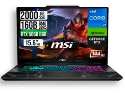 Falabella PORTATIL CYBORG 15 INTEL CORE 7 240H RTX 5060 8GB SSD 2TB RAM 16GB 15.6 FHD 144HZ oferta