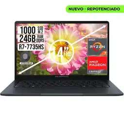 Falabella PORTATIL EXPERTBOOK AMD RYZEN 7-7735HS SSD 1TB RAM 24GB 14 FHD oferta