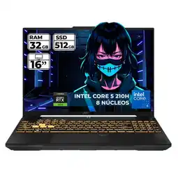 Falabella PORTATIL GAMER TUF INTEL CORE I5 210-H RTX 3050 32GB RAM 512GB SSD FHD 144HZ oferta